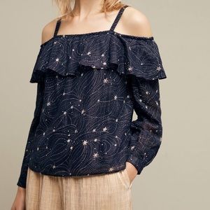 Anthropologie Starlit off the shoulder top